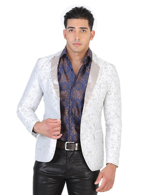 Blazer Casual Para Hombre 'El General' LIGHT GREY-42490 - BELLEZA'S - Chamarra - 42490