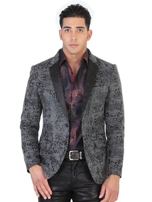 Blazer Casual Para Hombre 'El General' Negro-42492 - BELLEZA'S - Chamarra - 42492