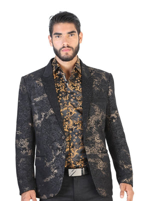 Blazer Casual Para Hombre 'El Señor de los Cielos' CAFÉ-42842 - BELLEZA'S - Chamarra - 42842