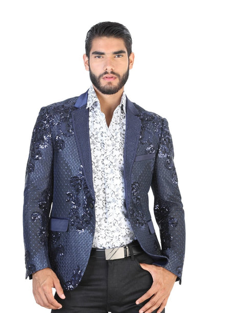 Blazer Casual Para Hombre 'El Señor de los Cielos' Royal/Blue-42844 - BELLEZA'S - Chamarra - 42844