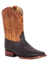 Botas Rodeo Clasicas Piel Crazy Choco Para Hombre 'El General' *CHOCO-42996* - BELLEZA'S - Botas Para Hombres - 42996