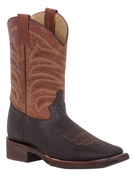 Botas Rodeo Clasicas Piel Crazy Para Hombre 'El General' *CHOCO-43000* - BELLEZA'S - Bota Para Hombre - 43000