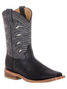 Botas Rodeo Clasicas Piel Crazy Para Hombre 'El General' *NEGRO-42994* - BELLEZA'S - Bota Para Hombre - 42994