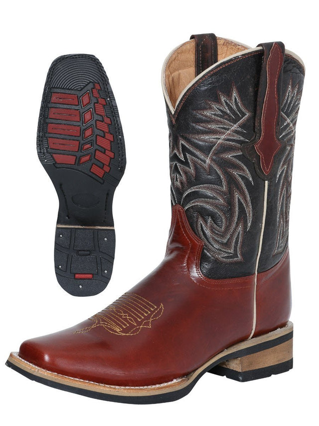 Botas Rodeo Clasicas Piel Genuina Para Hombre 'El General' SHEDRON-41625 - BELLEZA'S - - 41625