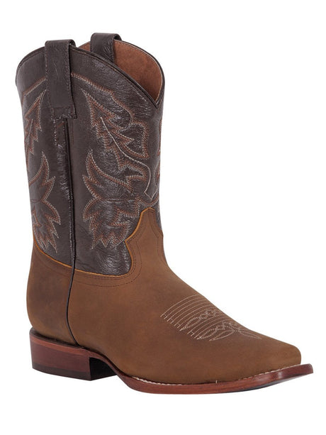 Botas Rodeo Clasicas Piel Genuina para Hombre 'El General' *TAN-43007* - BELLEZA'S - Botas Para Hombres - 43007