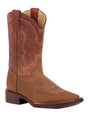 Botas Rodeo Clasicas Piel Genuina Para Hombre 'El General' *TAN-43011* - BELLEZA'S - Botas Para Hombres - 43011