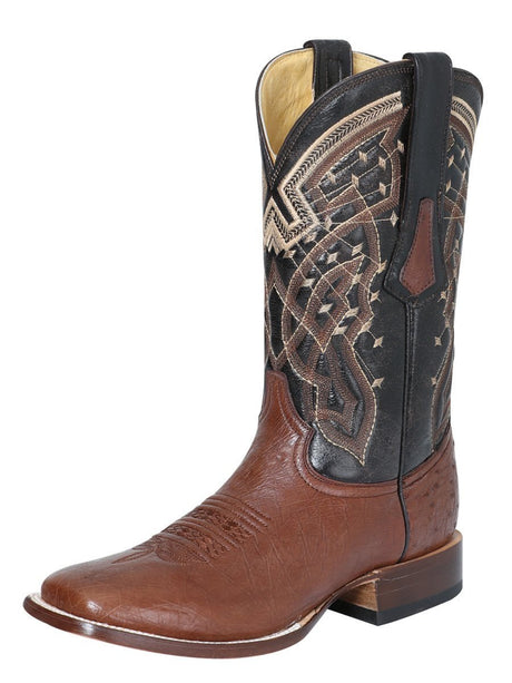 Botas Rodeo Exoticas Panza Avestruz para Hombre 'Centenario' *CAFE-124409* - BELLEZA'S - Botas - 124409