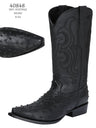 Botas Vaqueras Avestruz Imit 'El Senor De Los Cielos' *NEGRO-40848* - BELLEZA'S - Bota Para Hombre - 40848