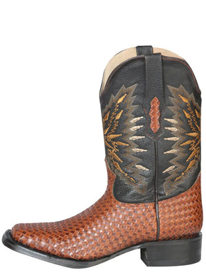 Botas Vaqueras Rodeo Clasicas Piel Tejido para Hombre 'El General' *SHEDRON-126238* - BELLEZA'S - Botas Vaqueras Rodeo Clasicas Piel Tejido para Hombre 'El General' *SHEDRON-126238* - Bota Para Hombre - 126238 6