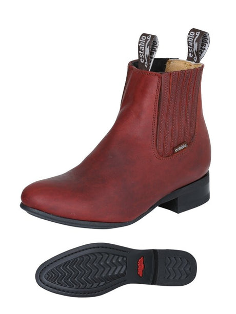 Botines Charros Rodeo Piel Genuina para Hombre 'Establo' *SHEDRON-41554* - BELLEZA'S - Botines Para Hombres - 41554