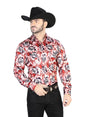 Camisa Casual De Hombre El Señor De Los Cielos Red/Roses-44068 - BELLEZA'S - Camisa Casual De Hombre El Señor De Los Cielos Red/Roses-44068 - BELLEZA'S - Camisas y tops - 44068