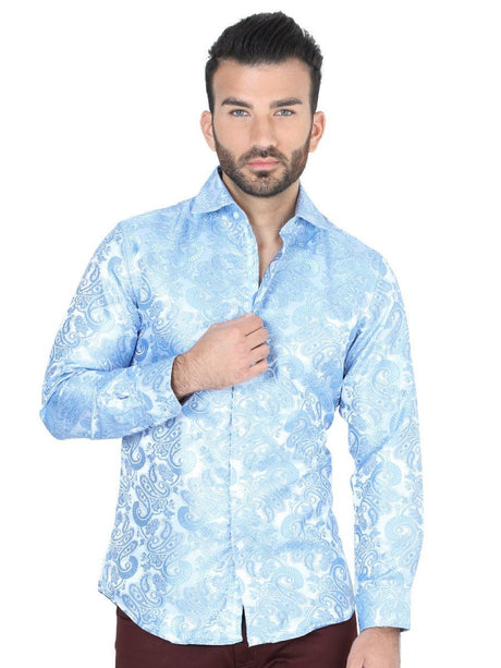 Camisa Casual Manga Larga para Hombre, 100% Polyester 'Centenario' - ID: 41683 LIGHT BLUE - BELLEZA'S - Camisa Casual Manga Larga para Hombre, 100% Polyester 'Centenario' - ID: 41683 LIGHT BLUE - BELLEZA'S - 41683