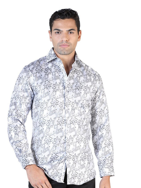 Camisa Casual Manga Larga para Hombre, 100% Polyester 'Centenario' * - ID: 42811 GRIS - BELLEZA'S - Camisa Casual Manga Larga para Hombre, 100% Polyester 'Centenario' * - ID: 42811 GRIS - BELLEZA'S - 42811