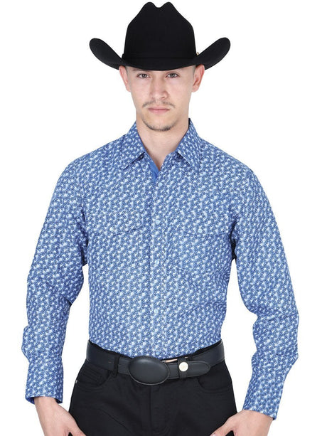 Camisa Casual Manga Larga para Hombre, 100% Polyester 'El Señor de los Cielos' * - ID: 41770 NAVY - BELLEZA'S - Camisa Casual Manga Larga para Hombre, 100% Polyester 'El Señor de los Cielos' * - ID: 41770 NAVY - BELLEZA'S - 41770