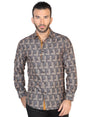 Camisa Casual Manga Larga para Hombre, 100% Polyester 'El Señor de los Cielos' * - ID: 43017 GOLD - BELLEZA'S - Camisa Casual Manga Larga para Hombre, 100% Polyester 'El Señor de los Cielos' * - ID: 43017 GOLD - BELLEZA'S - 43017