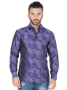 Camisa Casual Manga Larga para Hombre 'Centenario' *MORADO-41723* - BELLEZA'S - Camisa Casual Manga Larga para Hombre, 100% Polyester 'Centenario' - ID: 41723 MORADO - BELLEZA'S - 41723