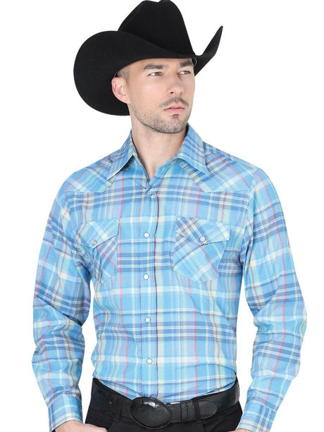 Camisa Casual Manga Larga para Hombre 'El Señor de los Cielos' *AZUL CIELO-41976* - BELLEZA'S - Camisa Casual Manga Larga para Hombre, 60% Algodon, 40% Polyester 'El Señor de los Cielos' * - ID: 41976 AZUL CIELO - BELLEZA'S - Camisas Para Hombres - 41976