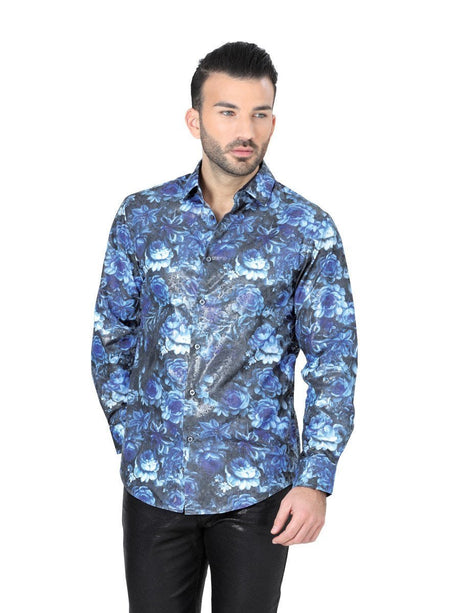 Camisa Casual Manga Larga para Hombre 'El Señor de los Cielos' *AZUL MARINO-42216* - BELLEZA'S - Camisa Casual Manga Larga para Hombre, 60% Cotton, 40% Polyester 'El Señor de los Cielos' * - ID: 42216 AZUL MARINO - BELLEZA'S - Camisas Para Hombres - 42216