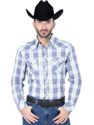 Camisa Casual Manga Larga para Hombre 'El Señor de los Cielos' NEGRO/BLANCO-124196 - BELLEZA'S - Camisa Casual Manga Larga para Hombre 'El Señor de los Cielos' NEGRO/BLANCO-124196 - BELLEZA'S - Camisa - 124196