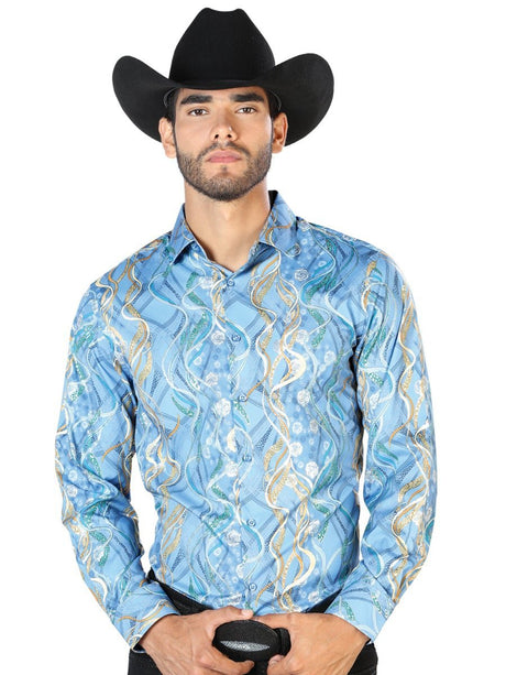 Camisa De Vestir Para Hombre 'El Señor de los Cielos' AZUL CLARO-43465 - BELLEZA'S - Camisa De Vestir Para Hombre 'El Señor de los Cielos' AZUL CLARO-43465 - BELLEZA'S - 43465