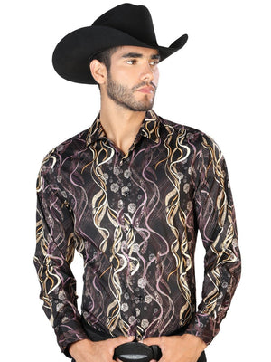 Camisa De Vestir Para Hombre 'El Señor de los Cielos' NEGRO-43462 - BELLEZA'S - Camisa De Vestir Para Hombre 'El Señor de los Cielos' NEGRO-43462 - BELLEZA'S - 43462