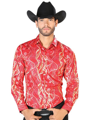 Camisa De Vestir Para Hombre 'El Señor de los Cielos' Rojo-43461 - BELLEZA'S - Camisa De Vestir Para Hombre 'El Señor de los Cielos' Rojo-43461 - BELLEZA'S - 43461