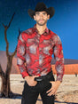 Camisa De Vestir Para Hombre 'El Señor de los Cielos' ROJO-43463 - BELLEZA'S - Camisa De Vestir Para Hombre 'El Señor de los Cielos' ROJO-43463 - BELLEZA'S - 43463