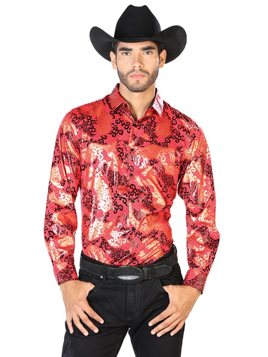 Camisa vaquera rosa discount hombre