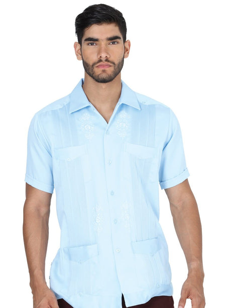 Camisa Guayabera Para Hombre Polyester 'El General' AZUL CIELO-3720 - BELLEZA'S - Camisa Guayabera Para Hombre Polyester 'El General' AZUL CIELO-3720 - BELLEZA'S - Camisa Guayabera - 3720