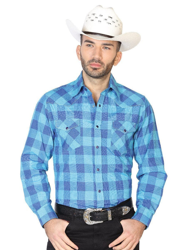 Camisa Vaquera Manga Larga para Hombre, 55% Algodon, 45% Polyester 'El General' * - ID: 42619 AZUL - BELLEZA'S - Camisa Vaquera Manga Larga para Hombre, 55% Algodon, 45% Polyester 'El General' * - ID: 42619 AZUL - BELLEZA'S - 42619