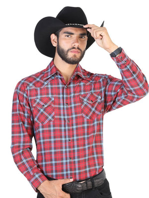 Camisa Vaquera Manga Larga para Hombre, 55% Cotton, 45% Polyester 'El General' * - ID: 42483 ROJO - BELLEZA'S - Camisa Vaquera Manga Larga para Hombre, 55% Cotton, 45% Polyester 'El General' * - ID: 42483 ROJO - BELLEZA'S - 42483