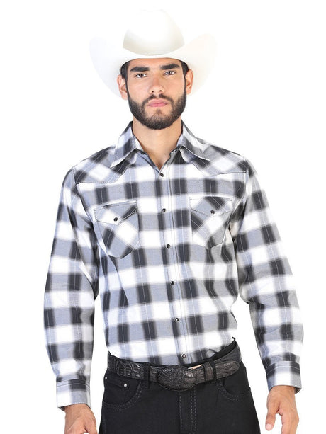 Camisa Vaquera Manga Larga para Hombre, 55% Cotton, 45% Polyester 'El General' * - ID: 42543 GRIS/NEGRO - BELLEZA'S - Camisa Vaquera Manga Larga para Hombre, 55% Cotton, 45% Polyester 'El General' * - ID: 42543 GRIS/NEGRO - BELLEZA'S - 42543