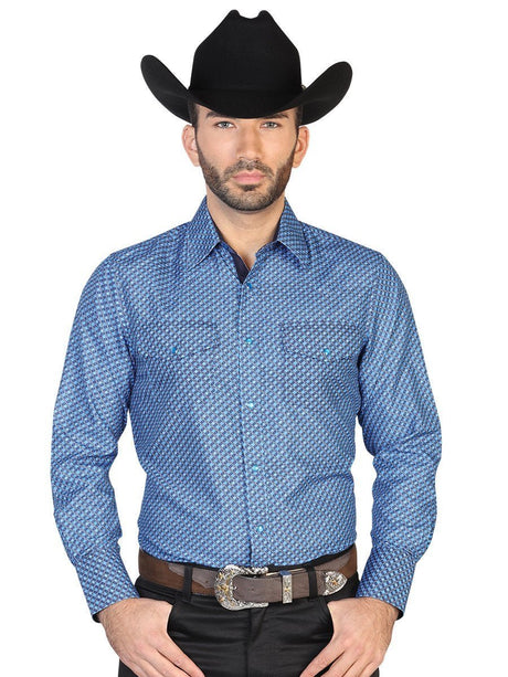 Camisa Vaquera Manga Larga para Hombre 'El Señor de los Cielos' *AZUL/NAVY-43028* - BELLEZA'S - Camisa Vaquera Manga Larga para Hombre, 100% Polyester 'El Señor de los Cielos' * - ID: 43028 AZUL/NAVY - BELLEZA'S - Camisas Para Hombres - 43028