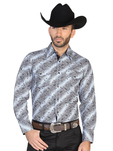 Camisa Vaquera Manga Larga para Hombre 'El Señor de los Cielos' *NEGRO-43039* - BELLEZA'S - Camisa Vaquera Manga Larga para Hombre, 100% Polyester 'El Señor de los Cielos' * - ID: 43039 NEGRO - BELLEZA'S - Camisas Para Hombres - 43039