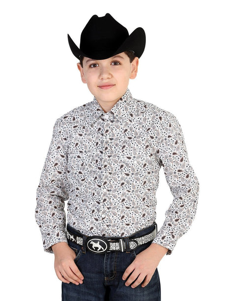 Camisa Vaquera Para Niño EL GENERAL 55% Cotton 45% Polyester ID: 42498 GRIS/BLANCO - BELLEZA'S - Camisa Vaquera Para Niño EL GENERAL 55% Cotton 45% Polyester ID: 42498 GRIS/BLANCO - BELLEZA'S - 42498