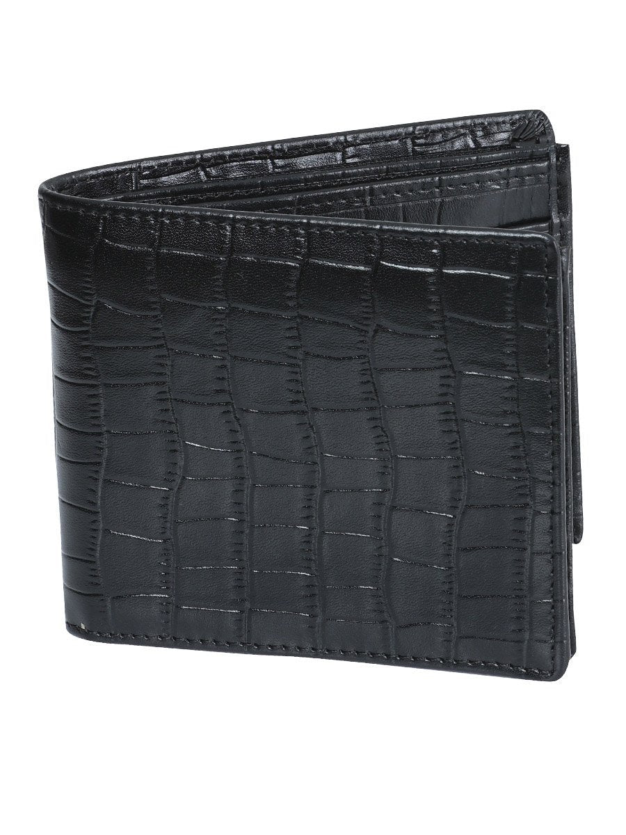 Cartera Casual Piel Grabada Para Hombre 'El General' NEGRO-42317 - BELLEZA'S - Cartera Casual Piel Grabada Para Hombre 'El General' NEGRO-42317 - BELLEZA'S - 42317