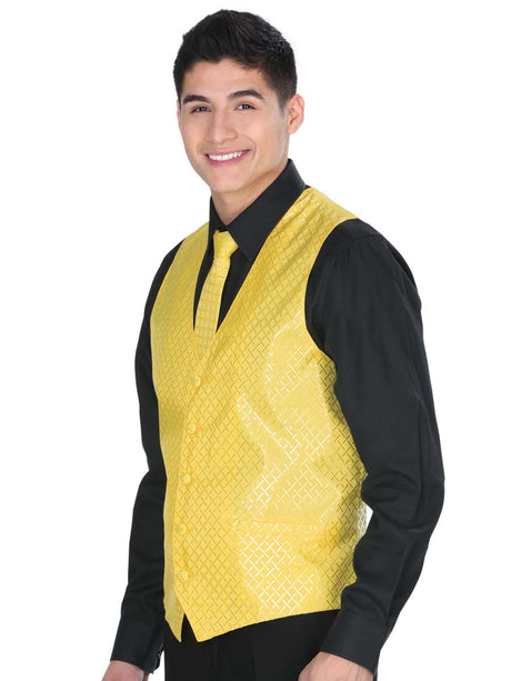 Chaleco De Vestir Para Hombre 'El General' AMARILLO-34155 - BELLEZA'S - Chaleco De Vestir Para Hombre 'El General' AMARILLO-34155 - BELLEZA'S - 34155