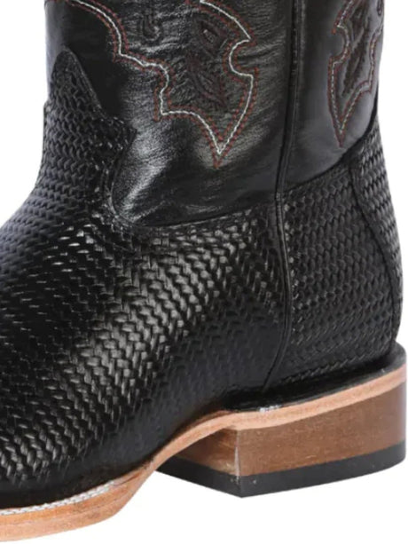 Cowboy Boots | Botas Rodeo Grabadas Piel Grabado Tejido para Hombre' *NEGRO-41790* - BELLEZA'S - Cowboy Boots | Botas Rodeo Grabadas Piel Grabado Tejido para Hombre' *NEGRO-41790* - Botas Para Hombres - 41790 6