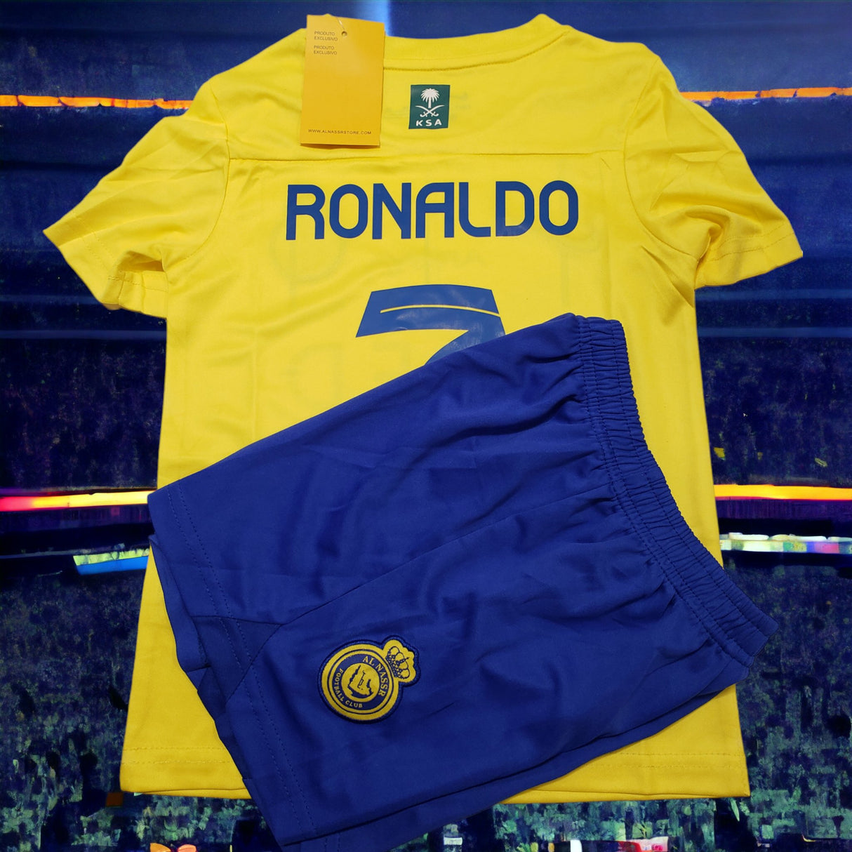 Kid's | RONALDO #7 ALNASSR Nike Authenticity Futbol Sports Soccer Jersey T-Shirts & Shorts 00159 - BELLEZA'S - Kid's | RONALDO #7 ALNASSR Nike Authenticity Futbol Sports Soccer Jersey T-Shirts & Shorts 00159 - Ronaldo 7 Jersey - 00159 16