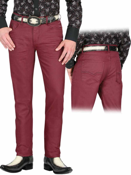 Pantalon Casual para Hombre, 100% Polyester 'El General' - ID: 34955 WINE - BELLEZA'S - Pantalon Casual para Hombre, 100% Polyester 'El General' - ID: 34955 WINE - BELLEZA'S - 34955