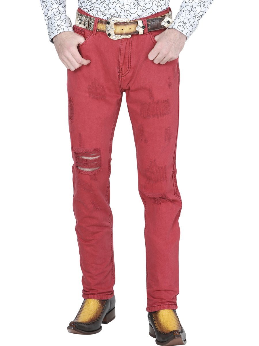 Pantalon Casual para Hombre, 82% Cotton, 18% Polyester 'El General' - ID: 34722 RED - BELLEZA'S - Pantalon Casual para Hombre, 82% Cotton, 18% Polyester 'El General' - ID: 34722 RED - BELLEZA'S - 34722