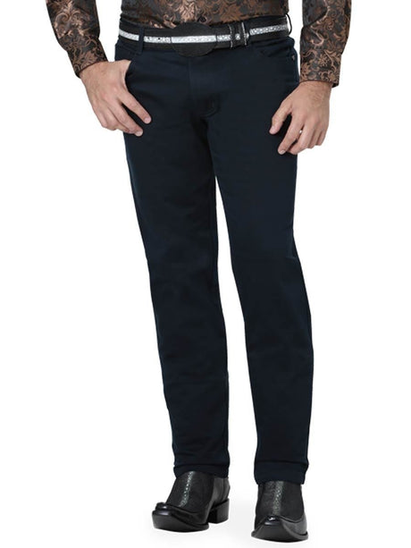 Pantalon Casual para Hombre, 98% Cotton, 2% Spandex 'Centenario' - ID: 41154 NAVY - BELLEZA'S - Pantalon Casual para Hombre, 98% Cotton, 2% Spandex 'Centenario' - ID: 41154 NAVY - BELLEZA'S - 41154