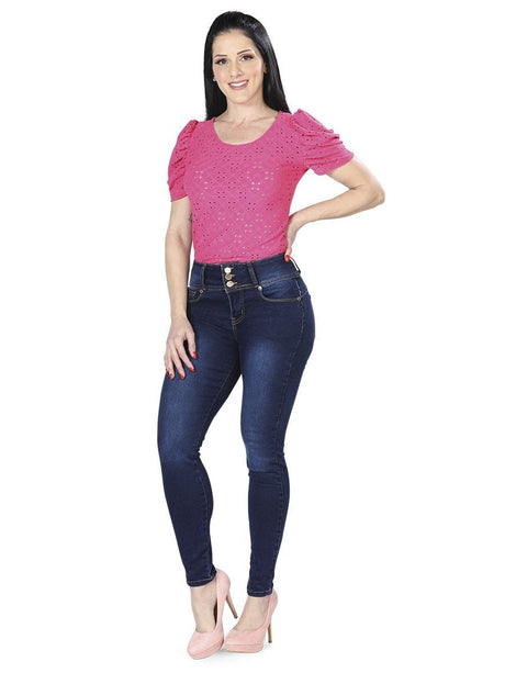 Pantalon De Mezclilla Stretch - BELLEZA'S - Pantalon De Mezclilla Stretch - BELLEZA'S - Pantalones - M061