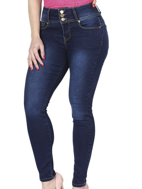 Pantalon De Mezclilla Stretch - BELLEZA'S - Pantalon De Mezclilla Stretch - BELLEZA'S - Pantalones - M061