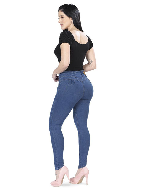 Pantalon De Mezclilla Stretch - BELLEZA'S - Pantalon De Mezclilla Stretch - BELLEZA'S - Pantalones - V215