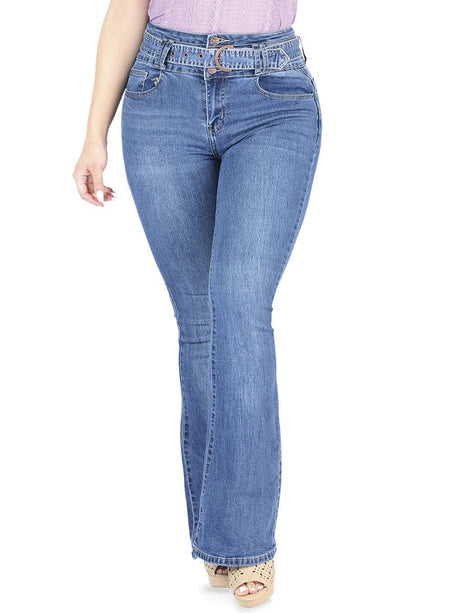 Pantalón Vaquero Para Mujer Mezclilla Stretch Mitzi Michel ESTILO R217 - BELLEZA'S - Pantalón Vaquero Para Mujer Mezclilla Stretch Mitzi Michel ESTILO R217 - Pantalones Colombianos - R 217 1