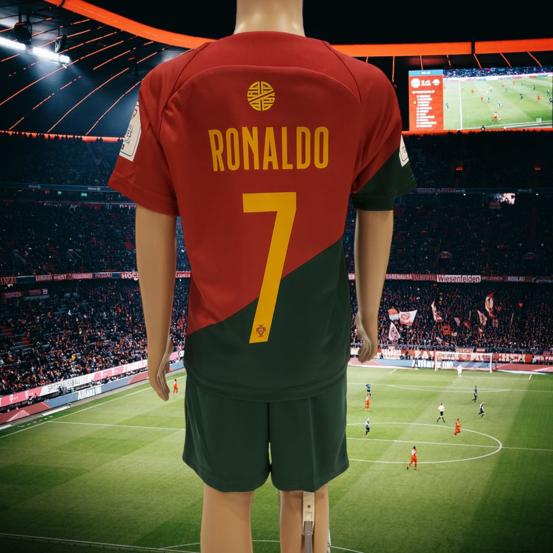 Kids | RONALDO #7 PORTUGAL Nike Futbol Sports Soccer Jersey T-Shirts &  Shorts 00133
