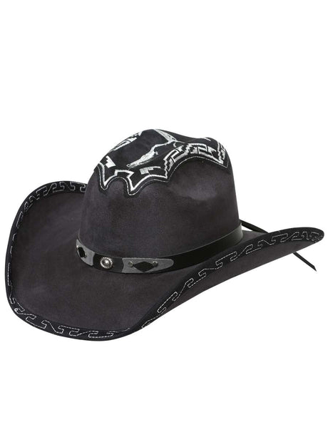 Sombrero El General para Hombre Vaquero Piel Gamuza *NEGRO-122702* - BELLEZA'S - Sombrero El General para Hombre Vaquero Piel Gamuza *NEGRO-122702* - BELLEZA'S - Sombrero - 122702